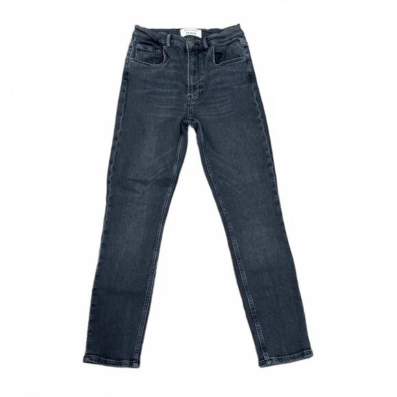 Reformation Denim - Reformation Jeans Black Avalon Wash High Waisted Skinny Denim Jeans- Size 26